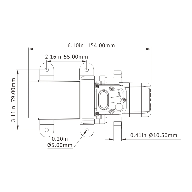 Seaflo 35psi RV Self Priming Marine Car Washer Electric Diaphragm Pumps Mini 12V DC Water Pump Low Pressure Pump