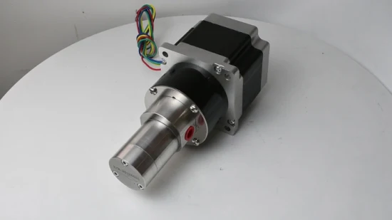Pompa ad ingranaggi in acciaio inossidabile da 3,0 ml/giro con azionamento micromagnetico e motore passo-passo